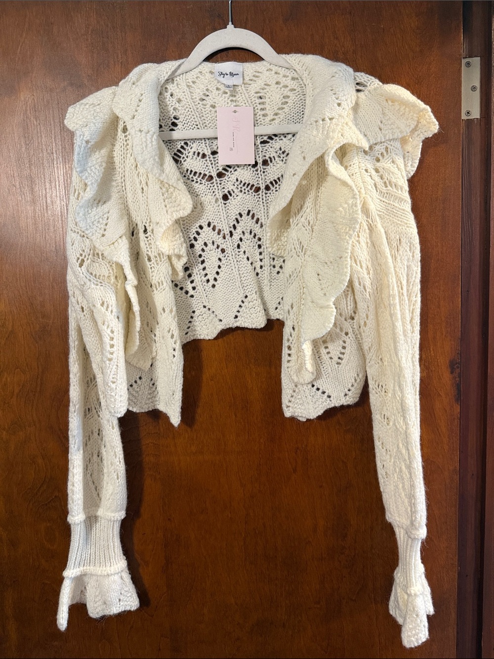 Sky to Moon Ruffled Cardigan
